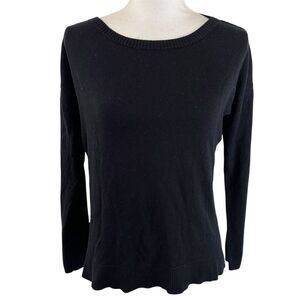 Lululemon Womens Knit Sweater Size 4 Pullover Black Lounge Casual Classic